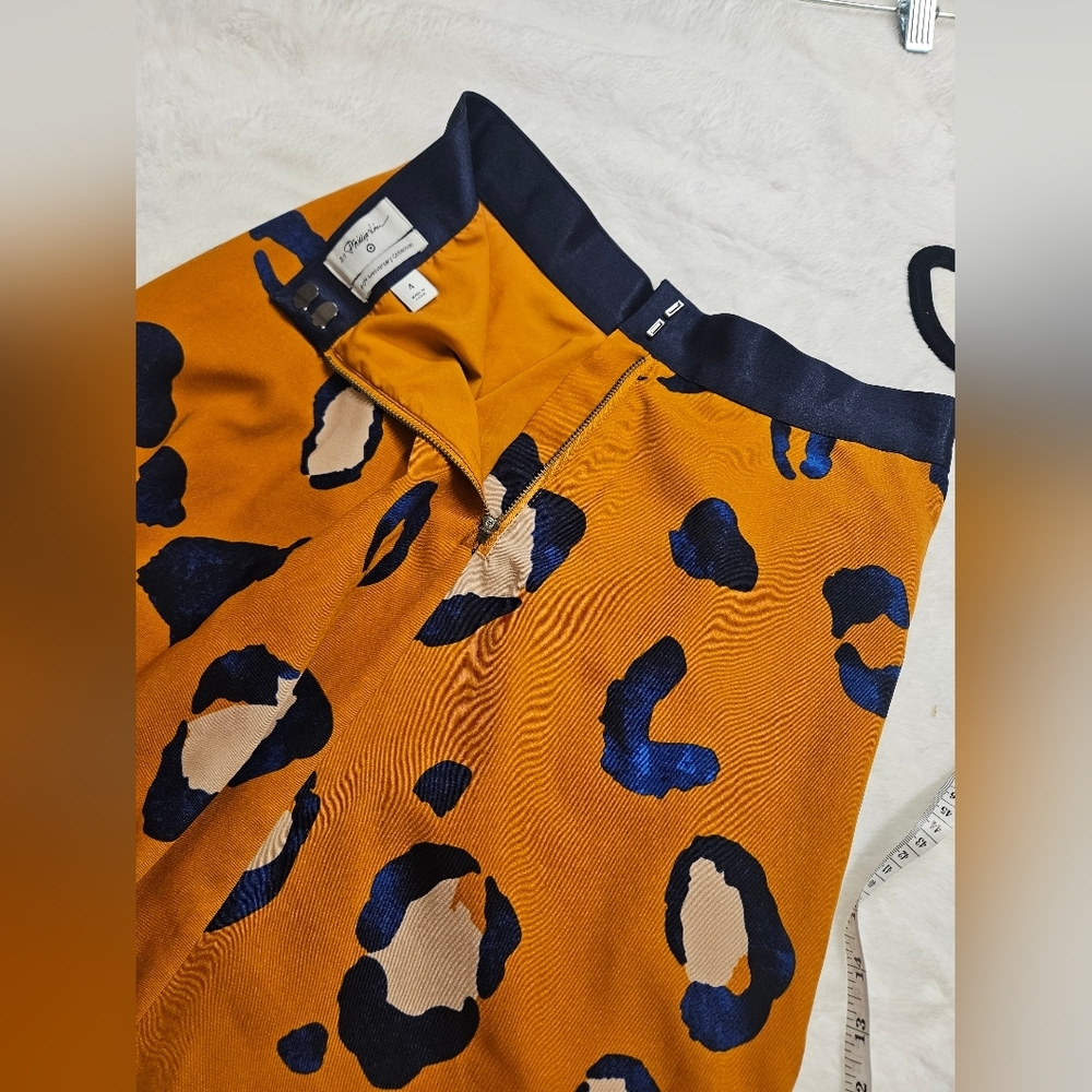 3.1 Phillip Lim x Target Animal Print High Waisted A Line Mini Skirt Mob Wife - Picture 6 of 10